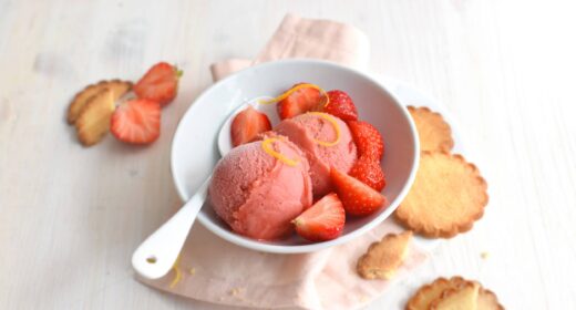 Sorbet fraise et sablés - 3221