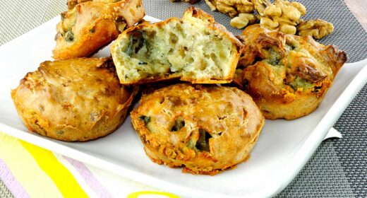 Muffins à la fourme d&rsquo;Ambert et aux noix - 3036