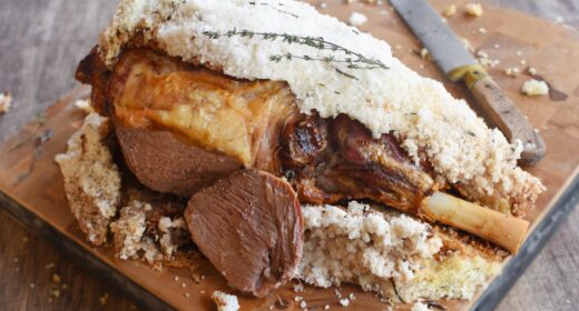 Gigot d&rsquo;agneau de lait en croûte de sel - 3074