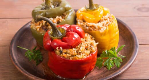 Poivrons farcis au riz épicé - 3284