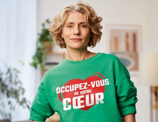 Femme pull vert Occupez-vous de votre coeur