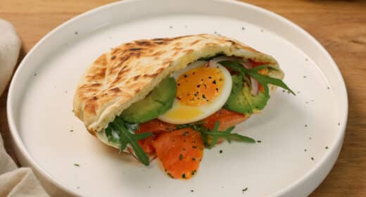 Pita au saumon et œuf mollet - 6029